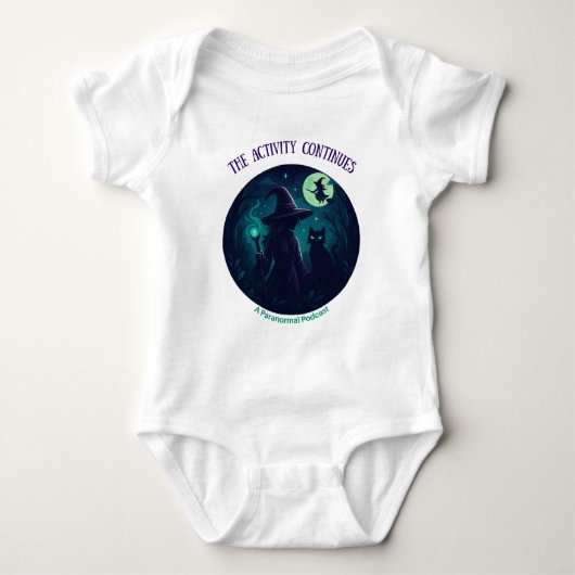 Witchy Design for Kids, Light Baby Bodysuit ベビーボディスーツ (正面)
