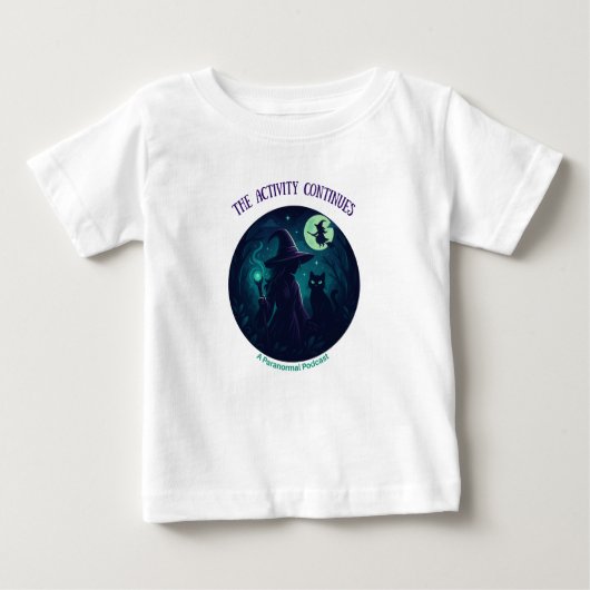 Witchy design on light kids clothes ベビーTシャツ (正面)