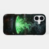 Witchy Green Cauldron Phone Case iPhone 16ケース (裏面横)