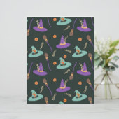 Witchy Halloween Scrapbook Paper - Purple & Green  (スタンド正面)