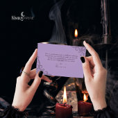 Witchy Lavender Halloween Photo Thank You Card サンキューカード