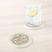 Witchy Librarian Library Card Book Lover Custom コースター (側面)