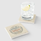 Witchy Librarian Library Card Book Lover Custom ストーンコースター (横)