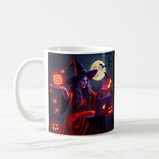 Witchy Marketing Magic Mug – Limited Edition コーヒーマグカップ (左)