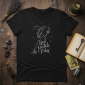 Witchy Minimal — Bad Witch Vibes Modern Line Art Tシャツ
