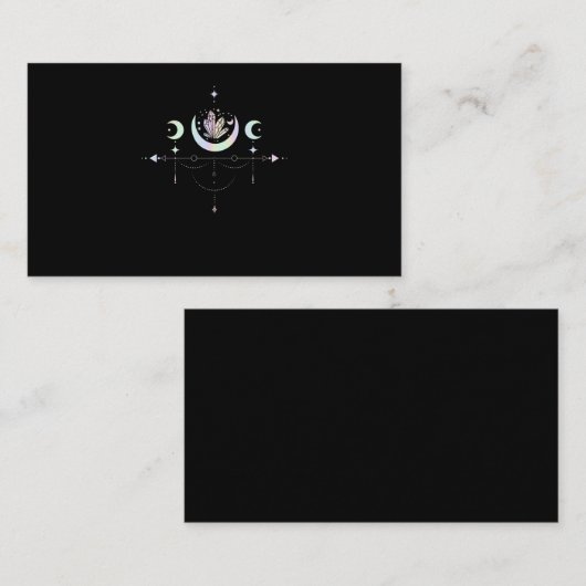 Witchy Pastel Goth Moon Cute 名刺 (正面/裏面)