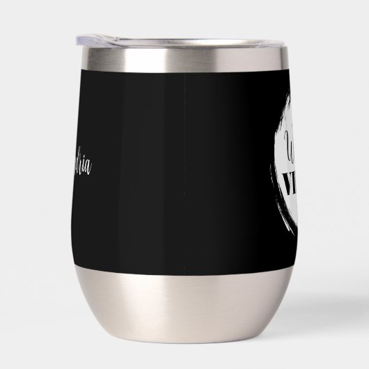 Witchy Personalized Halloween Party Black White (右面)