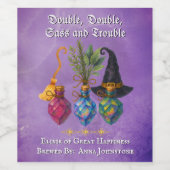 Witchy Potion Cocktail Party ワインラベル (シングルラベル)