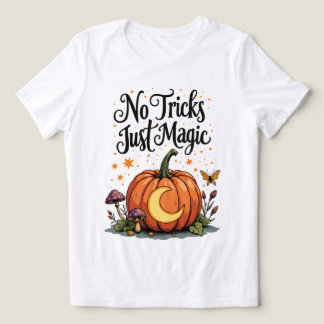 Witchy Pumpkin Moon Magic Graphic トライブレンドTシャツ