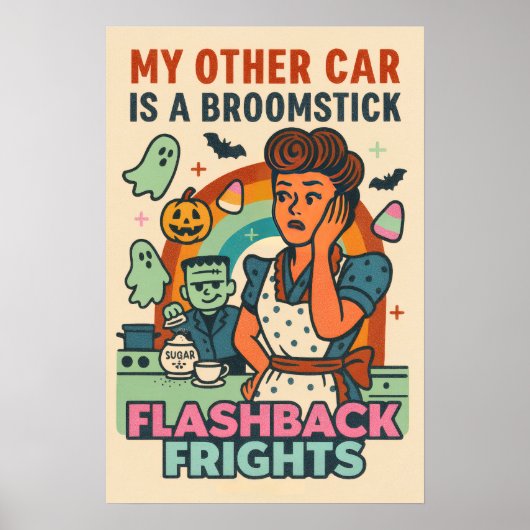 Witchy Retro Kitchen Chaos ポスター (正面)