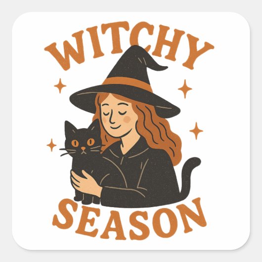 Witchy season スクエアシール (正面)