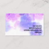 Witchy Skull Coffin Mystic Spiritual Business Card 名刺 (裏面)