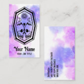 Witchy Skull Coffin Mystic Spiritual Business Card 名刺 (正面/裏面)