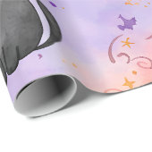 Witchy Whiskers – Pastel Halloween Cat Pattern ラッピングペーパー (ロールコーナー)