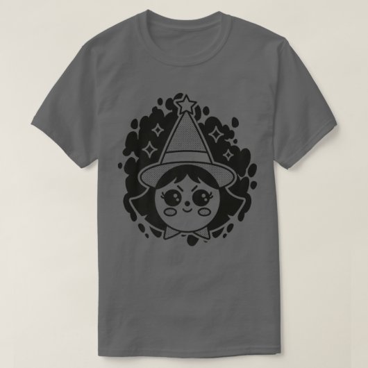 Witchy Witch Mystical Magic Night Halloween1425 Tシャツ (デザイン正面)
