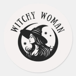 Witchy Woman 3" (pack of 6) ラウンドシール
