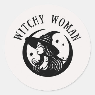 Witchy Woman 3" (pack of 6) ラウンドシール