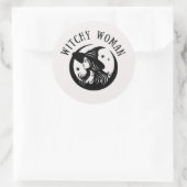Witchy Woman 3" (pack of 6) ラウンドシール (バッグ)