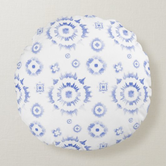 Wite colour ring pillow design  ラウンドクッション (正面)