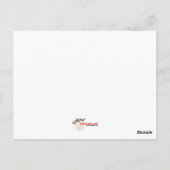 With賛辞ミーティングハートアートポストカード ポストカード (裏面)