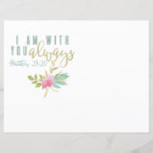 With かわいらし You Always Verse Scrapbook紙 (裏面)