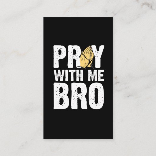 With 祈 Me Bro -キリスト教信仰イエス 名刺 (正面)