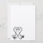 With 転が It Bride & Groomトイレ紙転がハート セーブザデート (裏面)