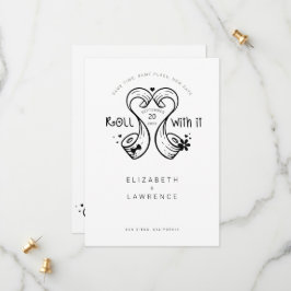 With 転が It Bride & Groomトイレ紙転がハート セーブザデート