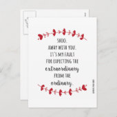 With 遠くに Youアンチ – バレンタイン シーズンポストカード (正面/裏面)