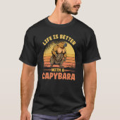 With A Capybara Fitness Bodybuilder Rodent Tシャツ (正面)
