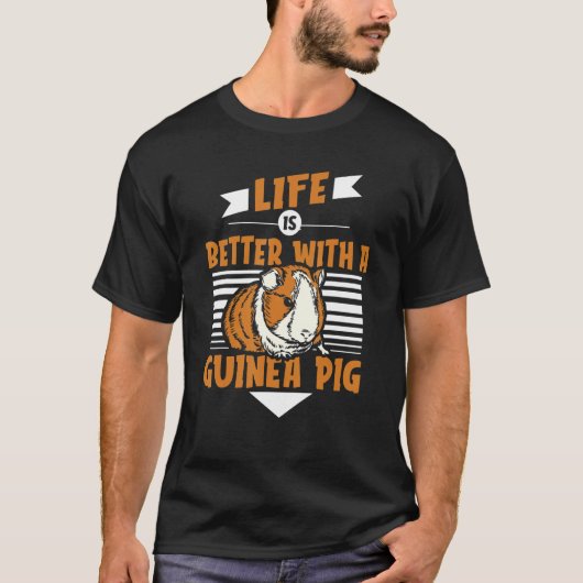 with a Guinea Pig Guinea Pig Tシャツ (正面)