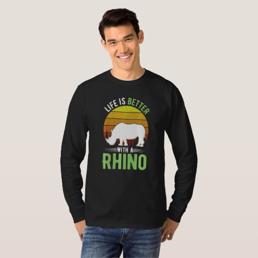 with a Rhino Tシャツ (正面フル)