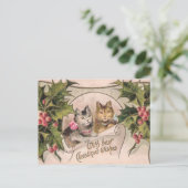 "With Best Christmas Wishes" Victorian  ポストカード (スタンド正面)