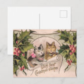 "With Best Christmas Wishes" Victorian  ポストカード (正面/裏面)