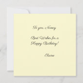 With Bows On It誕生日フラットカード (裏面)