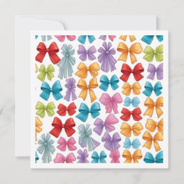 With Bows On It誕生日フラットカード