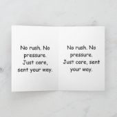 With Care, Always – Minimalist Support Card Templa カード (内部)