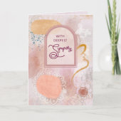 With Deepest Sympathy Abstract Greeting Card カード (正面)