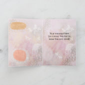 With Deepest Sympathy Abstract Greeting Card カード (内部)