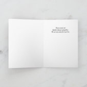 With Deepest Sympathy Card カード (内部)