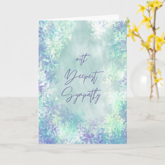With Deepest Sympathy Card カード (黄色い花)