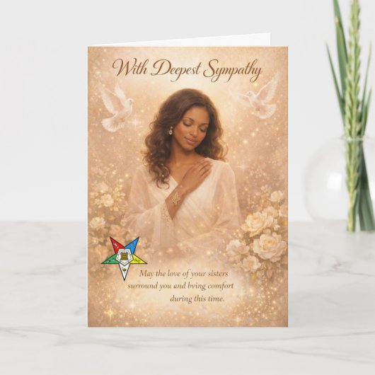 With Deepest Sympathy — Order of the Eastern Star  カード (正面)