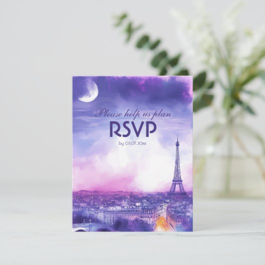 With dietary choice Amour Éternel RSVP Card  (スタンド正面)