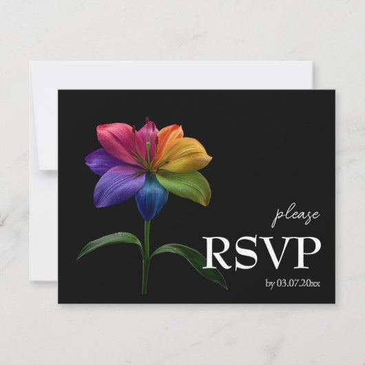 🌈 With Dietary choice RSVP Technicolor Love  (正面)