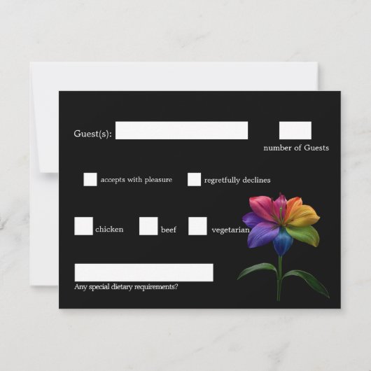 🌈 With Dietary choice RSVP Technicolor Love  (裏面)