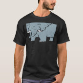 With Elephants Cute African Elephant Tシャツ (正面)