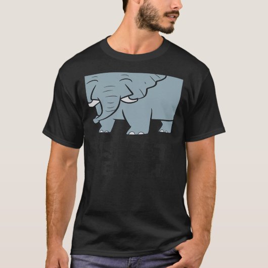 With Elephants Cute African Elephant Tシャツ (正面)