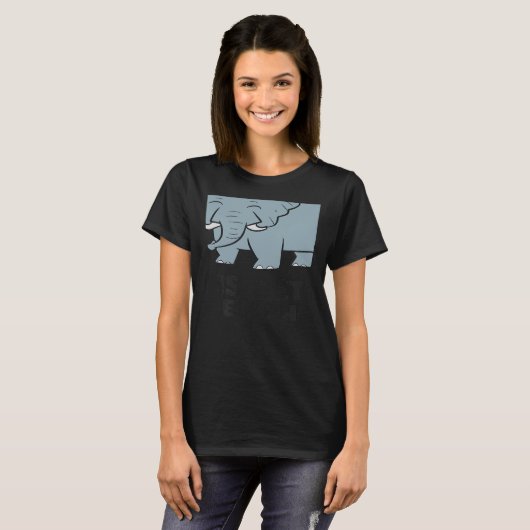 With Elephants Cute African Elephant Tシャツ (正面フル)