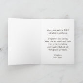 With God All Things Are Possible Custom Christian カード (内部)