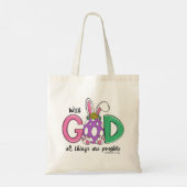 With God All Things Are Possible Easter Tote Bag トートバッグ (裏面)